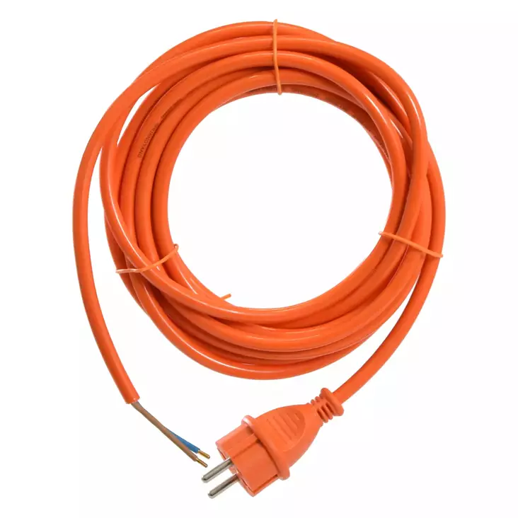 Kempten liitäntäjohto 5m, H07BQ-F 2x1.0mm² PUR - Muut sähköasennustarvikkeet - 0020351 - 1