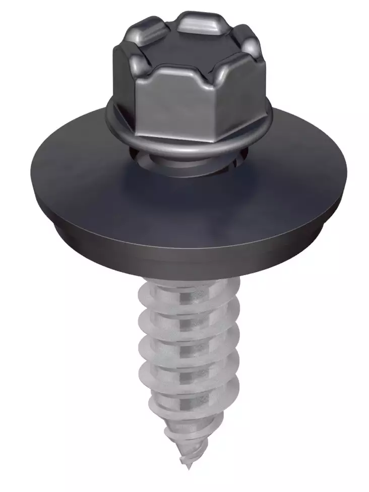 Kingi vaihtoruuvi 6,3 x 25, RR33 - Musta, 150kpl - Kateruuvit - 0018441 - 1