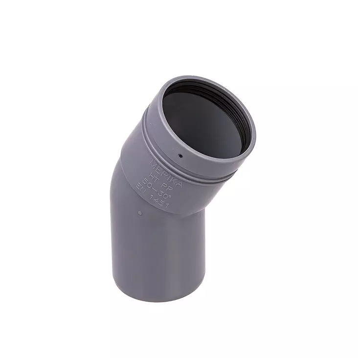 Kulmayhde 50mm 30 ast - 50mm viemäriosat - 0014991 - 3