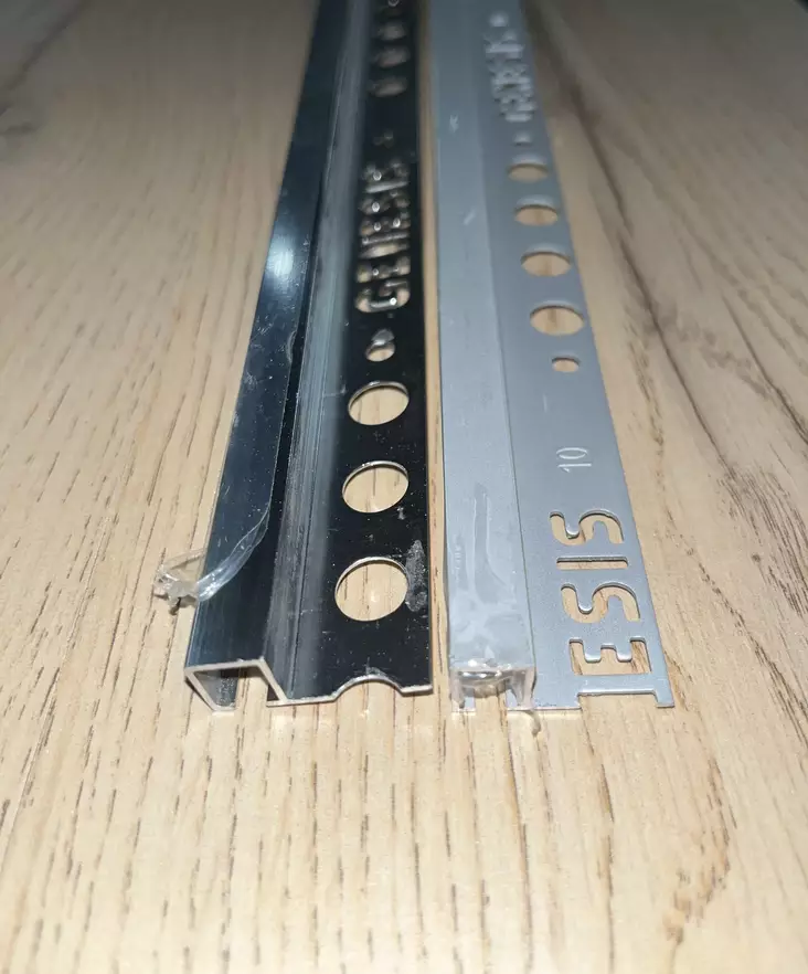 Laattalista neliö 8mm matta hopea 250cm - Laatoituslistat - 0011641 - 1