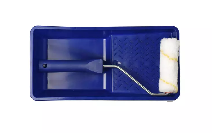 Maalitelasetti keltaraita mini 100mm - Maalitelat ja jatkovarret - 0004921 - 1