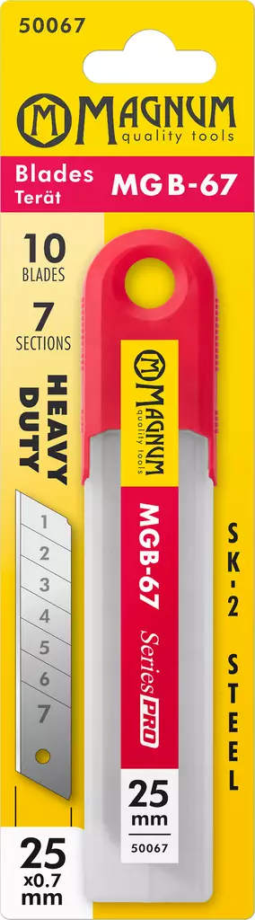 Magnum Katkoterät SeriesPro 10kpl MGB-67 25mm - Mattopuukon varaterät - 0000991 - 1