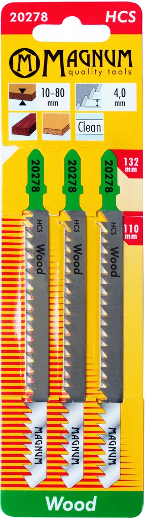 Magnum Pistosahanterä 3kpl HCS 4,0/132mm - Pistosahanterät - 0001151 - 1