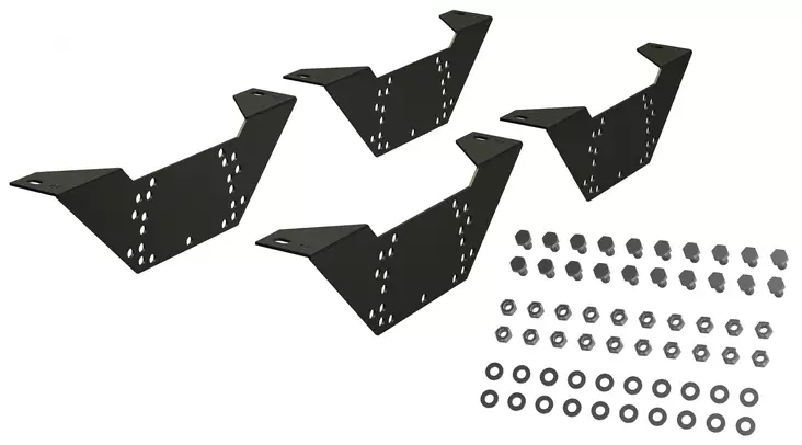 Markki Kattosillan säätölevypaketti (4kpl/pkt) RR33 Musta - Lumiesteet - 0020651 - 1