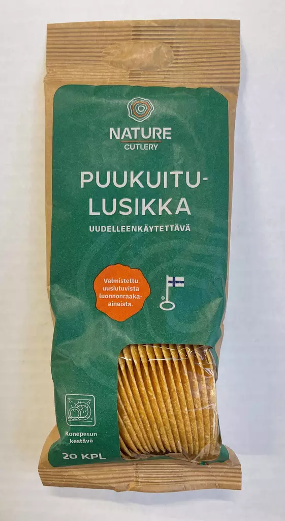 Natur Line Puukuituruokalusikka 20kpl /17cm - Kertakäyttöastiat - 0012341 - 1