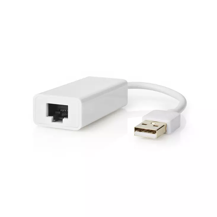 Nedis USB-verkkosovitin 2.0 USB-A Uros-RJ45 Naaras 0.20m - Tietokonetarvikkeet - 0007071 - 1