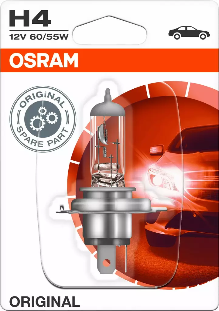 Osram Original 12V H4 polttimo 60/55W - Autopolttimot - 0008161 - 1