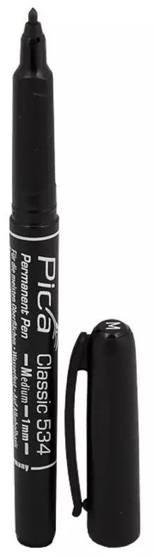 Pica Merkintätussi musta ohut medium M 1mm - Merkkauskynät ja tussit - 0022351 - 1