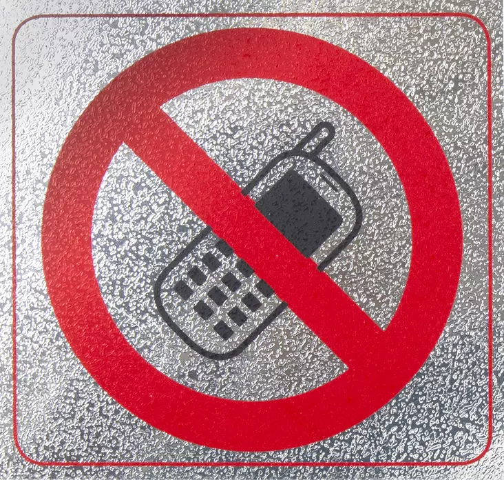 Pisla kuvatarra puhelimen käyttö kielletty - Muut kyltit - 0002541 - 1