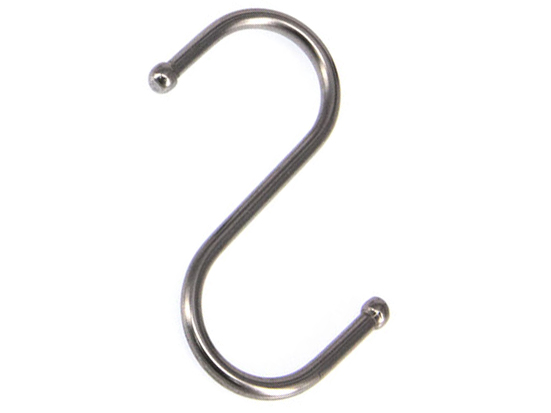 Pisla S-koukku 80mm rst - Katto- ja kulmakoukut - 0002201 - 1