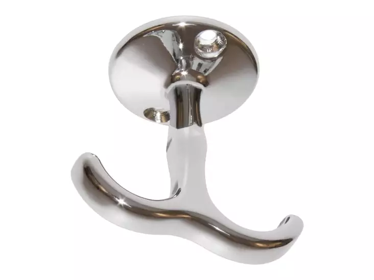 Pisla vaatekoukku samakki/kromi Duo - Vaatekoukut - 0002051 - 1