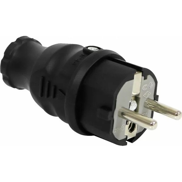 Pistotulppa kumi IP44 musta - Pistotulpat ja roikanpäät - 0014051 - 1