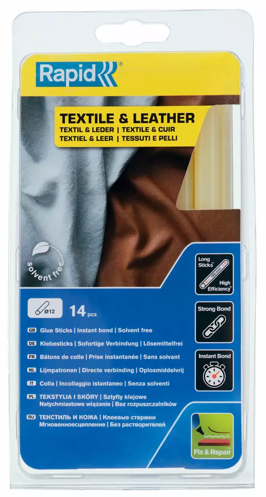 Rapid Liima 12mm pitkä 14kpl Tekst/nahka - Yleisliimat - 0008081 - 1