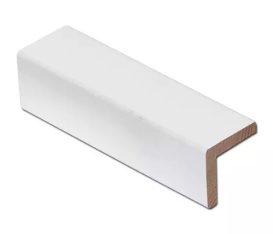 Reunalista 42x42/37 mänty valkoinen 3300mm - Peitelistat - 0021191 - 1