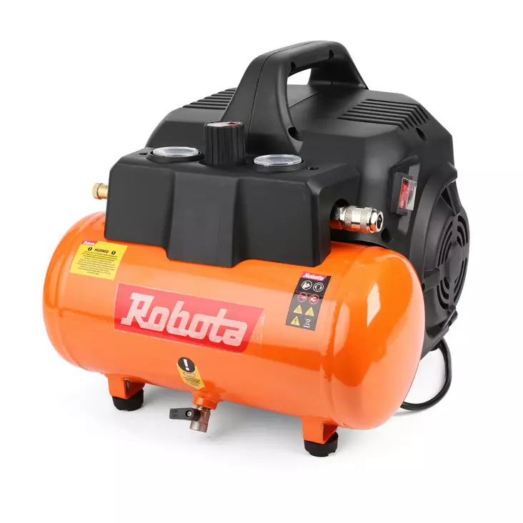 Robota Kompressori 6L 1,1Hp hiljainen - Kompressorit - 0021751 - 1