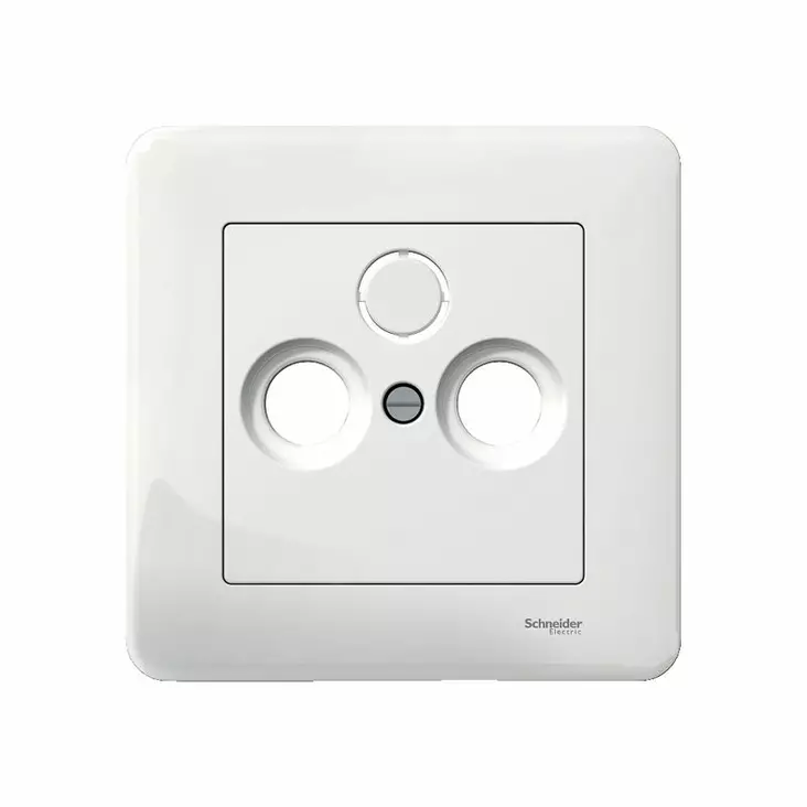 Schneider Exxact antennikeskiölevy valk - Uppo-asennus rasiat ja kytkimet - 0009951 - 2