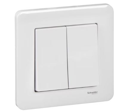 Schneider Exxact uppokytkin 5 IP44 valk - Uppo-asennus rasiat ja kytkimet - 0009941 - 1