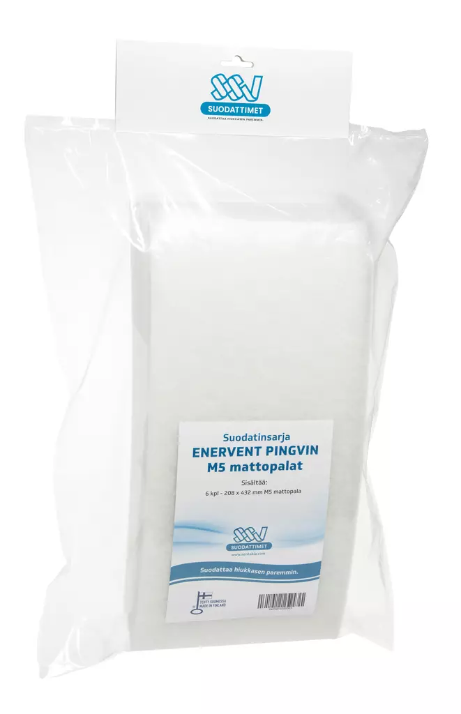 SSV Enervent Pingvin M5 mattopalat 6 kpl Ilmanvaihtokoneen suodatin - Ilmanvaihtokoneen suodattimet - 0002711 - 1