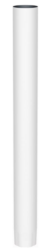 Syöksyputki suora pyöreä 100mm 2,5m RR20 valkoinen - Rännit, räystäskourut - 0017041 - 1
