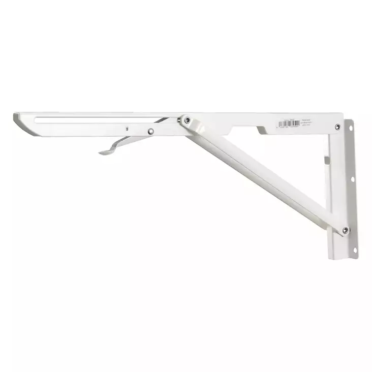 Taitettava seinäkannatin 400mm Valkoinen - Metalliset hyllynkannattimet - 0020281 - 1