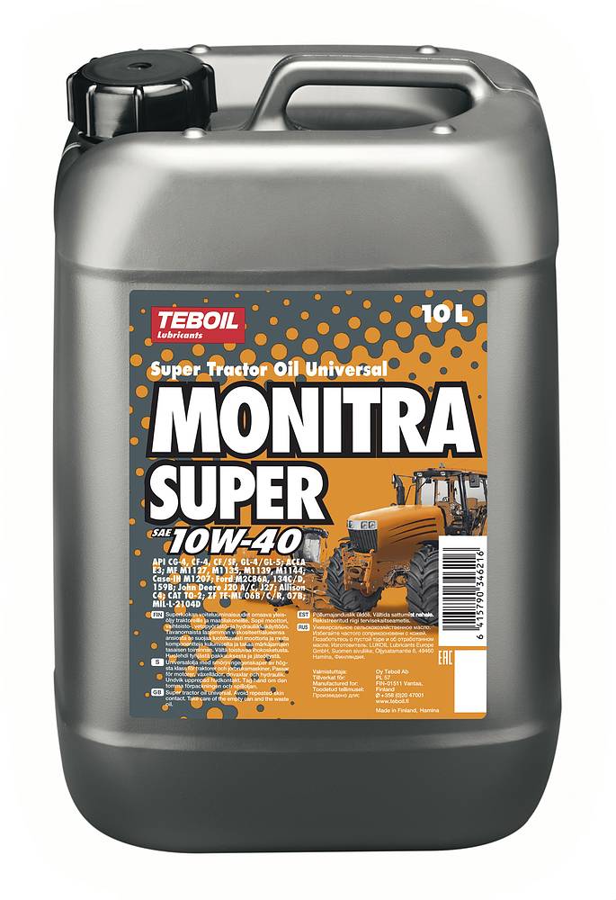 Teboil Monitra Super 10W-40 10L - Moottoriöljyt - 0018011 - 1