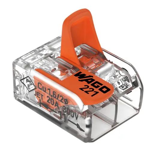 Wago vipurasialiitin 2-Nap 4mm² 16kpl - Liittimet ja tarvikkeet - 0010001 - 1