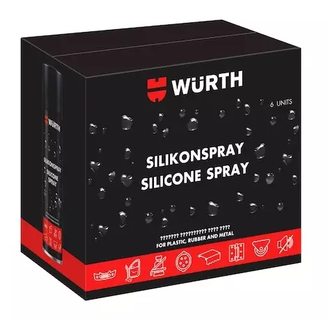 Wurth Silikonispray Black Edition 6x500ml - Voiteluaineet - 0020441 - 1