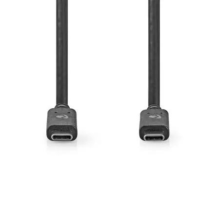 Nedis USB kaapeli 3.2 USB Type-C uros-USB Type-C uros 2.00m musta - Puhelintarvikkeet - 0007112 - 1