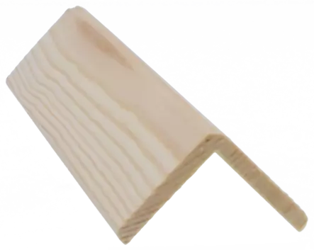 Reunalista 40x40 /35x3300mm käsittelemätön - Peitelistat - 0000742 - 1