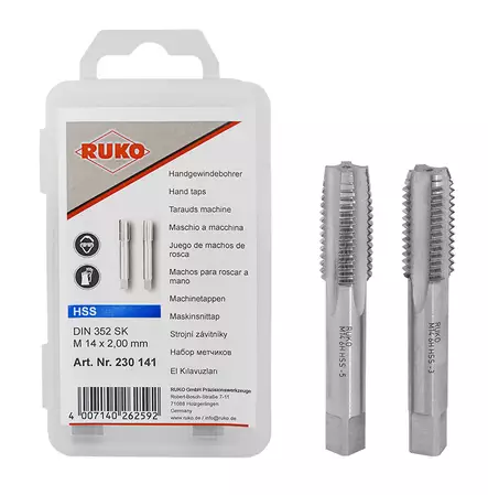 Ruko Kierretappi M3 x 0,5mm - Kierrepakat, kierretapit ja vääntimet - 0006192 - 1