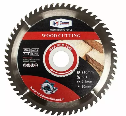 Tamo pyörösahanterä 210x60Tx30mm - Pyörösahanterät sirkkeliin - 0012932 - 1