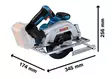 Bosch Akkupyörösaha GKS 18V-57-2 pahviboxi - Akkupyörösahat ja -käsisirkkelit - 0018522 - 2