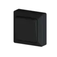Harju Hiili pintakytkin 6 musta - Pinta-asennus rasiat ja kytkimet - 0009892 - 1