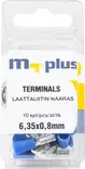 M+ laattaliitin 6,35x0,8mm naaras sininen 10kpl - Johdot ja asennustarvikkeet - 0008272 - 1