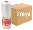 Suojamuovi teipillä 2,7x20m kirkas 20kpl (LTK) - Suojapaperit ja -muovit - 0018112 - 1