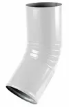 Syöksyputken alamutka 100mm pyöreä RR20 valkoinen - Rännit, räystäskourut - 0017042 - 1