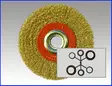 Teräsharja 125mm smirgeliin messingöity - Koneteräsharjat - 0003722 - 1