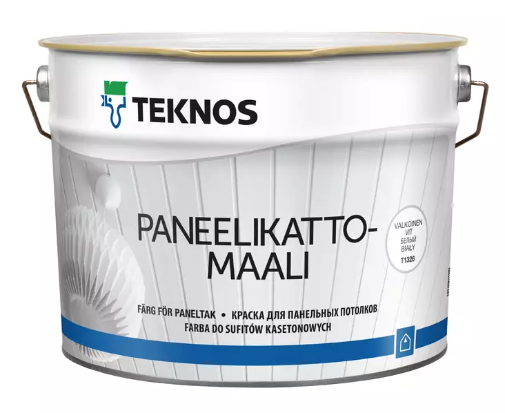 Teknos Paneelikattomaali Valkoinen 9L - Sisämaalit - 0019952 - 1