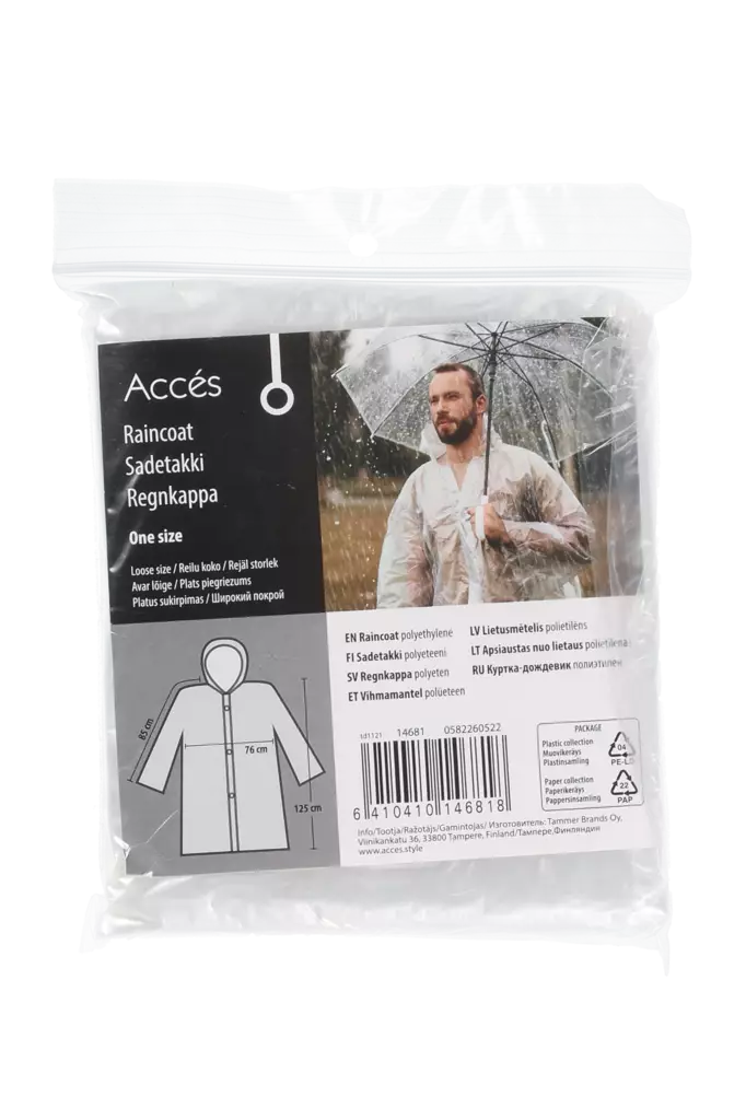 Acces Sadetakki hupulla miesten - Suojahaalarit - 0009082 - 1