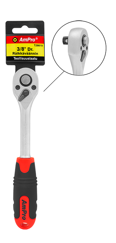 Ampro räikkäväännin 3/8" - Raikkävääntimet ja nivelvääntimet - 0005652 - 1