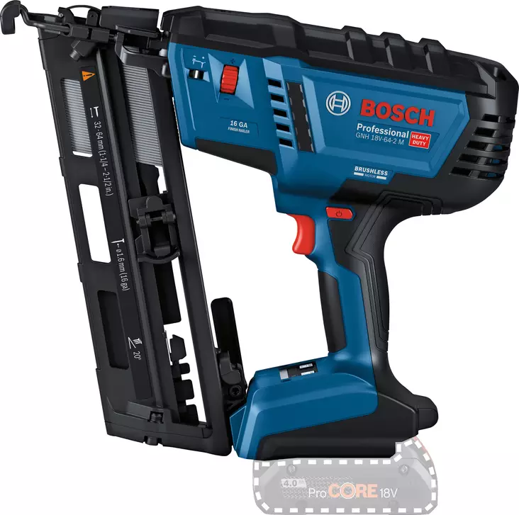 Bosch Akkuviimeistelynaulain 1,6mm GNH 18V-64-2 M runko - Akkunaulaimet - 0018562 - 1