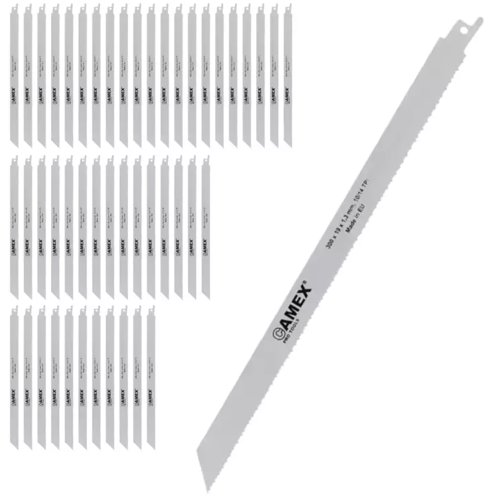 Camex Puukkosahanterä 300x19x1.3mm 50kpl - Puukkosahanterät puu/metalli - 0020482 - 1