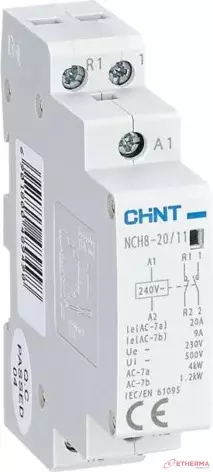 Chint Moduulikontaktori NCH8-20A 1NO+1NC, 20A, 230V AC - Sulakkeet ja vikavirtasuojat - 0019642 - 1