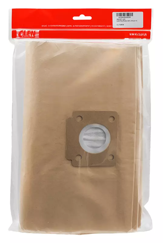 Clen Paperipölypussi MK 1201 TC 5kpl - Imurien pölypussit ja suodattimet - 0020392 - 1