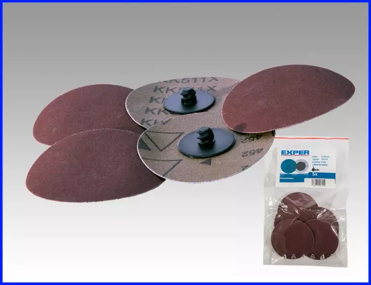 Exper Hiomakiekkosetti 75mm P180 5kpl rolock - Hiomalaikat - 0003612 - 1