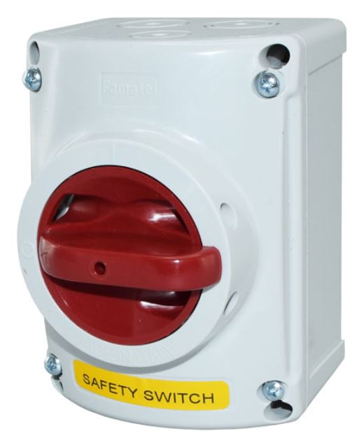 Famatel turvakytkin 16A pyöräytettävä - Rasiat ja pistokkeet - 0010152 - 1