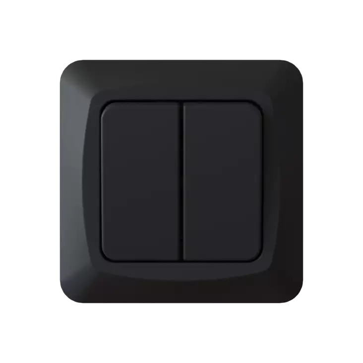 Harju Hiili uppokytkin 5 musta - Uppo-asennus rasiat ja kytkimet - 0009902 - 1