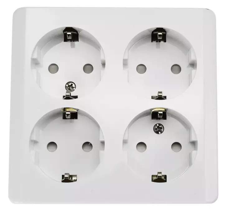 Harju Lumi pintapistorasia 4-os - Pinta-asennus rasiat ja kytkimet - 0009912 - 1