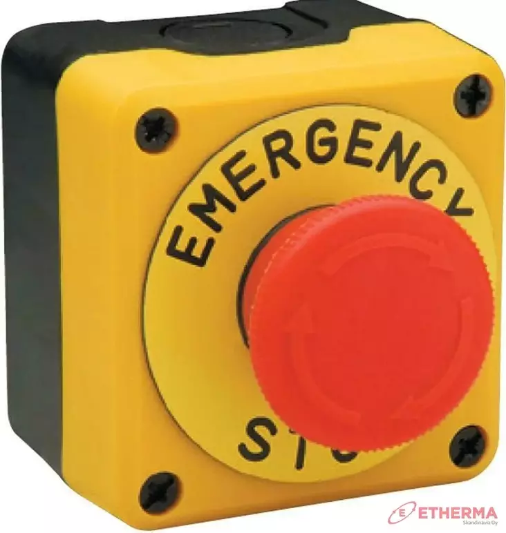 Hätä-Seis painike - Pinta-asennus rasiat ja kytkimet - 0019662 - 1