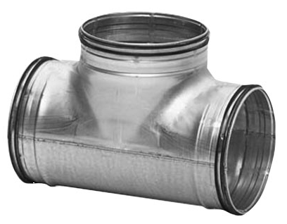 Ilmanvaihtokanavan T-kappale 125/125mm - 125mm IV- osat - 0007912 - 1
